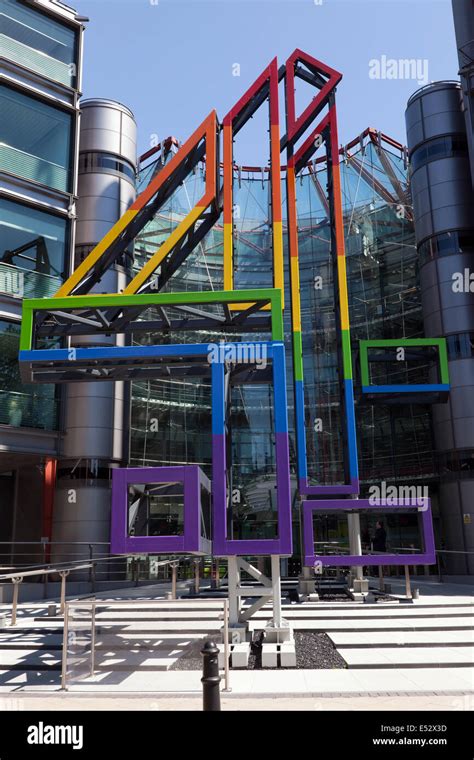 The Giant Channel 4 Logo Outside The Companys Headquarters Building On