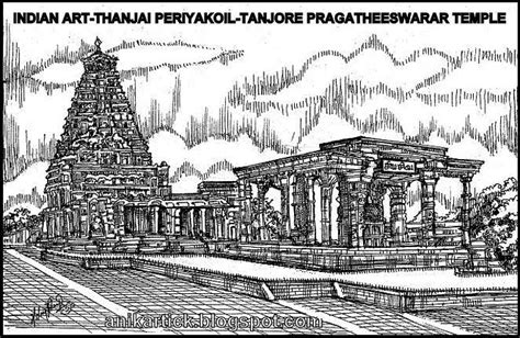 Temples Of Tamilnadu Pen Drawings Temple Drawings Of S Flickr