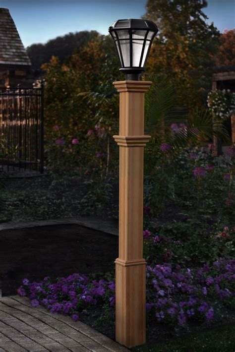 Cedar fluted lantern posts from new england woodworks. Burton 72" Post | Lamp Post | Outdoor post lights, New ...