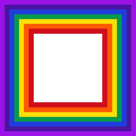 Clipart Rainbow Square Mark Ii
