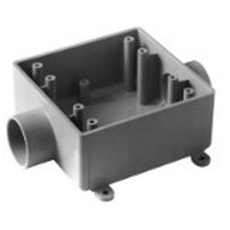 Two ground wires = 1 conductor. Carlon E9812E Shallow 2-Gang FSC Electrical Switch Box; 1 ...