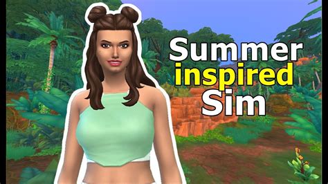 Summer Inspired Sim The Sims 4 Create A Sim Youtube