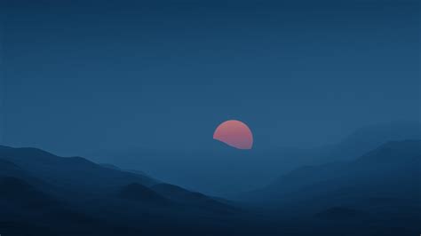 5120x2880 Sun Setting Over A Mountain 5k Hd 4k Wallpapersimages