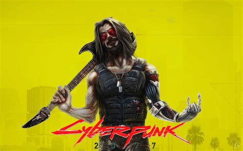 Game character wallpaper, cyberpunk, cyberpunk 2077, v (cyberpunk 2077). Cyberpunk 2077 Keanu Reeves Guitar Wallpaper 45587 - Baltana