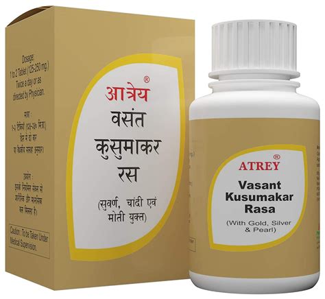 Buy Atrey Vasant Kusumakar Ras With Gold And Pearl 25 Tablets Online At Low Prices In India