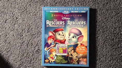 Unboxing The Rescuers The Rescuers Down Under Blu Ray DVD YouTube