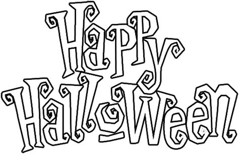 Carteles de Happy Halloween para imprimir y pintar | Colorear imágenes