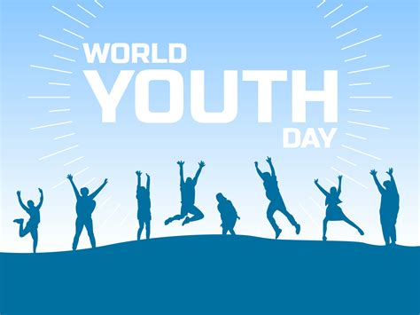 Youth Day Poster International Youth Day Poster Banner Vector
