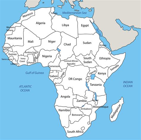 Africa Countries Map African Countries Map Africa Map Africa Continent