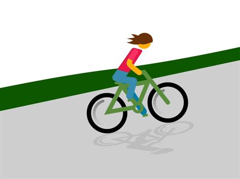bicycling uphill by nick paradise on dribbble