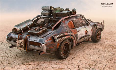 The Mad Judge On Behance Car Max Mad Max Post Apocalyptic