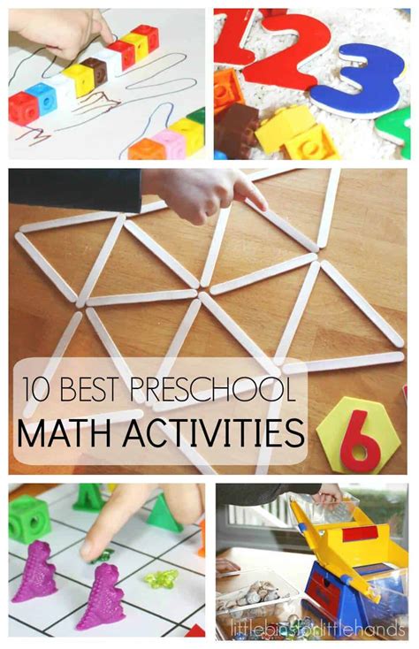 Math Activities Preschool Kindergarten Math Worksheet