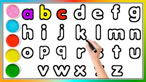 Abcdefghijklmnopqrstuvwxyz Alphabets Lowercase And Uppercase Coloring