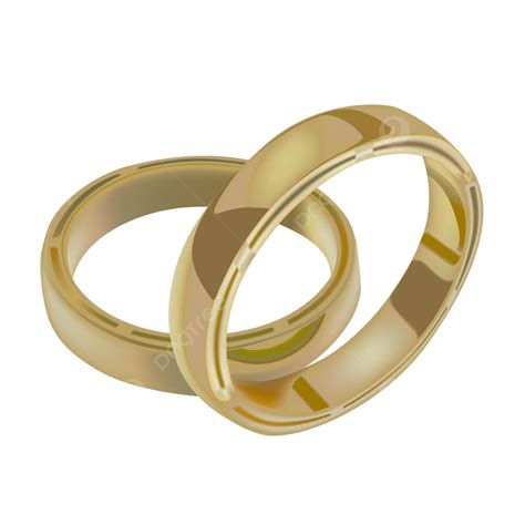 Gold Wedding Rings Circle Object Gold Vector Circle Object Gold Png