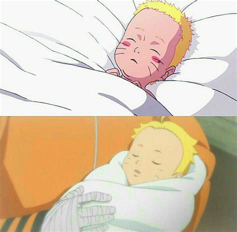 Baby Naruto And Boruto Animes Boruto Familia Uzumaki Naruto Desenho