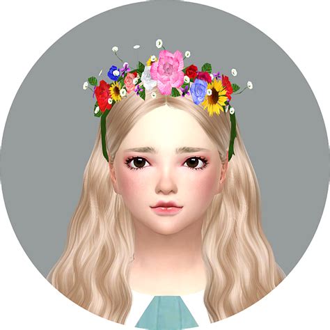 Sims 4 Ccs The Best Flower Crown For Boys And Girls By
