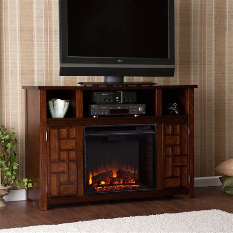 Rustic Electric Fireplace Tv Stand Councilnet