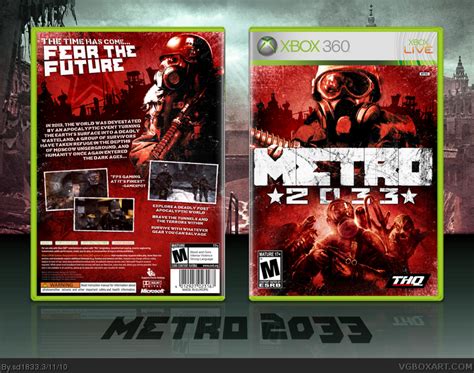 Metro 2033 Xbox 360 Box Art Cover By Sd1833