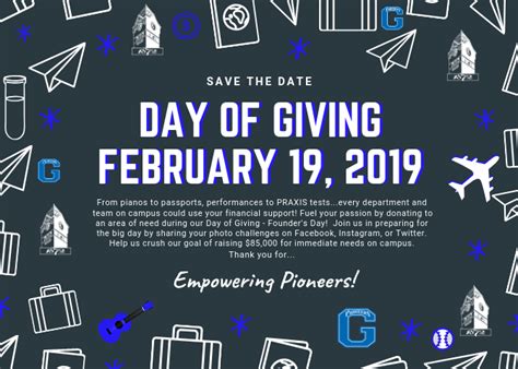 Founders Day Of Giving Planned At Gsc Glenville State University