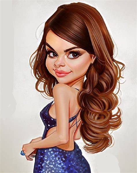 Selena G Mez Celebrity Caricatures Caricature Artist Caricature Drawing