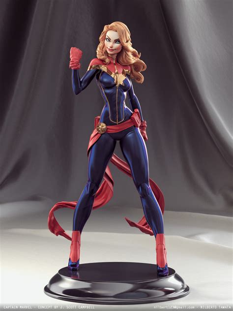 Pin By Chris Clements On J Scott Campbell Marvel Statues Captain