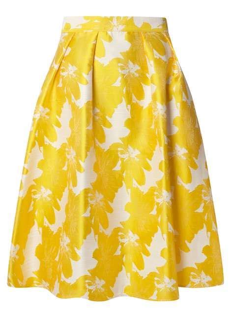 Yellow Floral Full Skirt Dorothy Perkins Full Floral Skirt Yellow