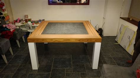 See which work surfaces will work best for you. made a new dining table from plywood scraps #handmade # ...