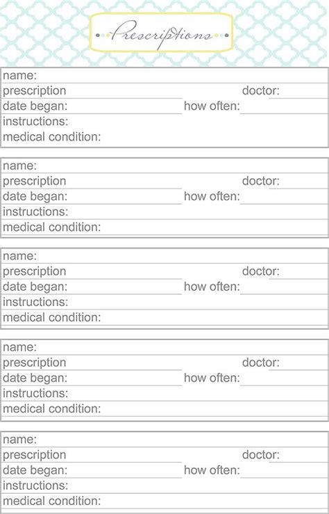 Search results how to organize your own unique medical binder learn how to organize your own unique medical binder (includes free printable binder inserts) it is so important that every member of the family have a medical binder. Medical and Prescription Info {Home Binder Printables ...