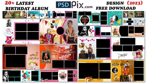 20 Latest Birthday Album Design Free Download 2023 Psdpixcom