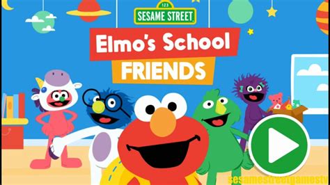 Sesame Street Elmos School Friends Interactive Kids Games Youtube