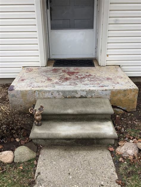 How Can I Fix Up Or Cover This Ugly Concrete Porch