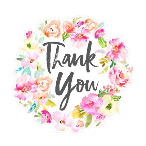 Sending out thank you cards for funeral flowers can be a taxing time. Thank You SVG File with Watercolor Flowers. Thank You SVG ...