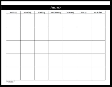 Free Printable Undated Calendar Month Calendar Printable