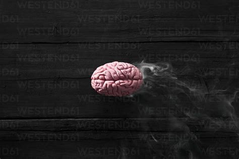 Smoking Brain Burnout Stock Photo