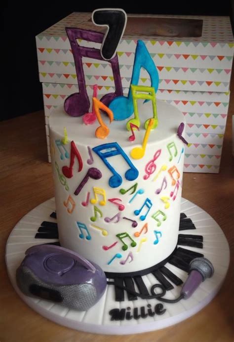 Music Note Cake Cake By Shell Music Note Birthday Party Music