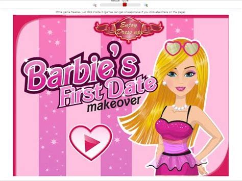 Barbie First Date Game Barbie Makeover Games - YouTube