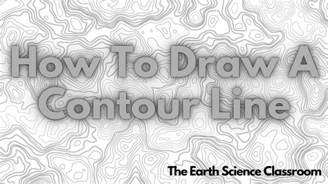 How To Draw A Contour Line Youtube
