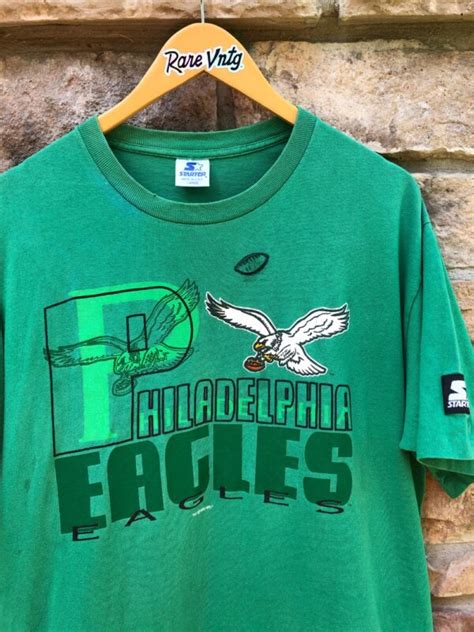 1993 Philadelphia Eagles Starter Kelly Green Nfl T Shirt Size Large