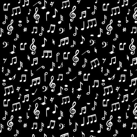 Music Notes In Black Background Art Print By Bigmomentsdesign X Small
