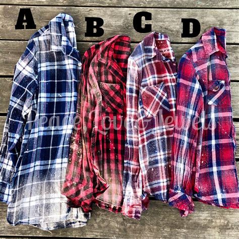 Bleached Flannels Upcycle Clothes Bleach Shirt Diy Bleached Flannel