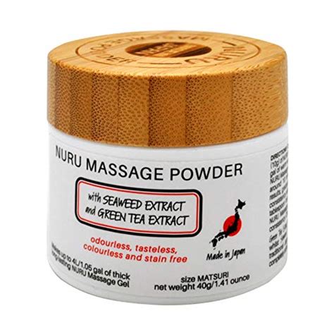 Nuru Massage Gel Therapy Powder 40g Seaweed And Green Tea Made In Japan Paraben And Glycerine