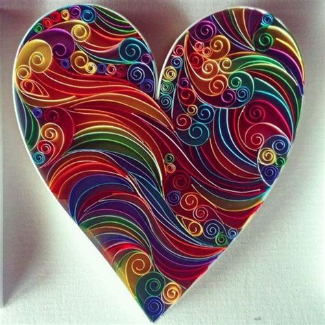 Love Heart Paper Quilling Art By Quillingbycourtney On Etsy 5500
