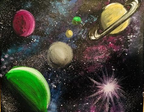 Galaxy Painting Step By Step Acrylic Painting Tutorial