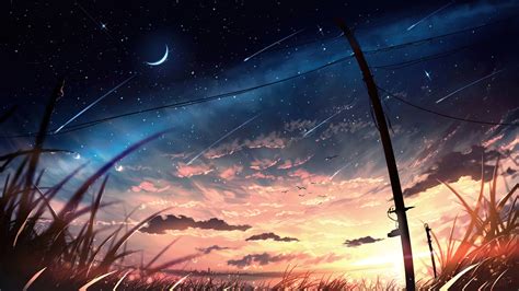 19 Night Sky Anime Desktop Wallpapers