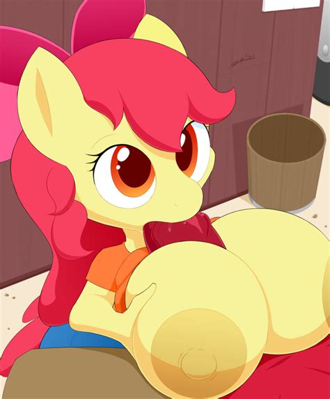 Rule 34 Anthro Anthrofied Apple Bloom Mlp Areola Big Breasts Big