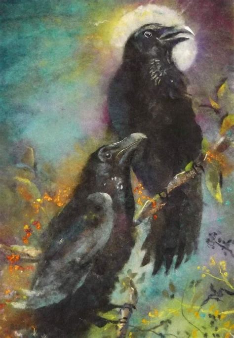 Pin By Deb On Ravens In 2020 Art Painting Raven