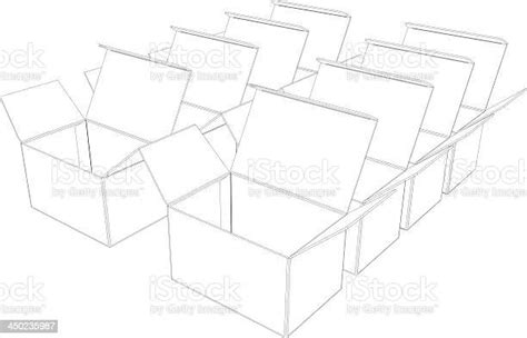 The Set Of 3d Boxes Stock Illustration Download Image Now Blank