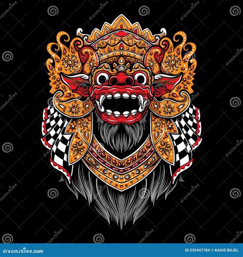 Vector Barong Bali Stock Illustration Illustration Of Barong 235447784