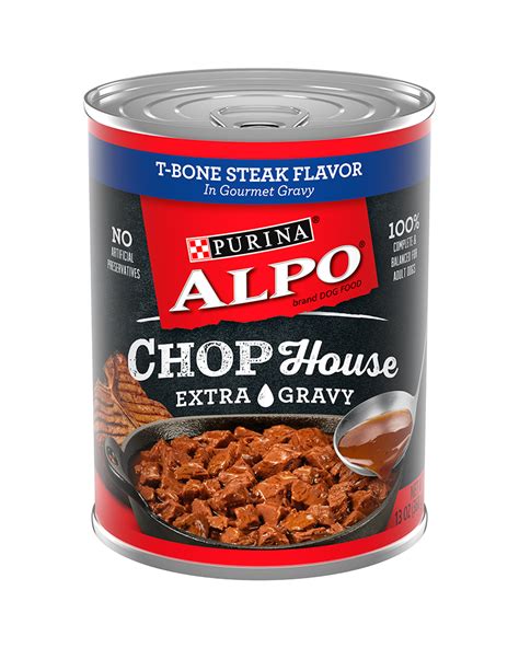 Alpo Chop House® T Bone Steak Flavor In Gourmet Gravy Wet Dog Food