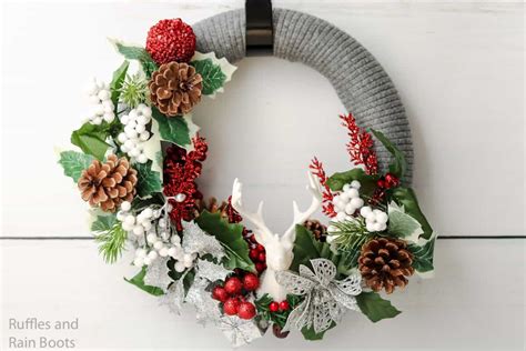 Dollar Tree Christmas Wreath Easy Diy Christmas Craft 56 Off